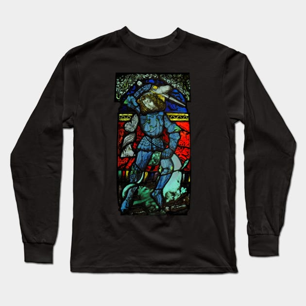 Saint George Long Sleeve T-Shirt by blackroserelicsshop@gmail.com